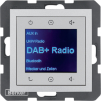 B.x Radio Touch DAB+ alu mat - HAGER - 29841404