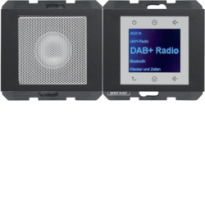 K.1 Radio Touch DAB+ z głośnikiem antracyt mat - HAGER - 29807006