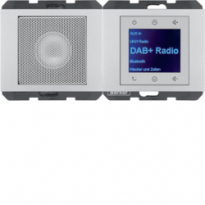 K.5 Radio Touch DAB+ z głośnikiem aluminium - HAGER - 29807003