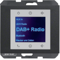 K.1 Radio Touch DAB+, Bluetooth antracyt mat - HAGER - 30847006