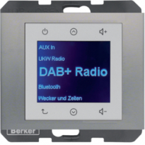 K.5 Radio Touch DAB+, Bluetooth stal szlachetna - HAGER - 30847004