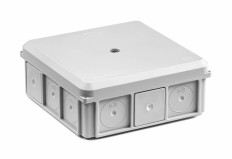 PUSZKA NATYNK NSW90X90 Z DŁAWNICAMI Z WKRĘTEM SZARA IP55  - SIMET - 35418702