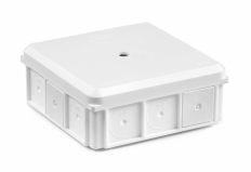 PUSZKA NATYNK NSW90X90 Z DŁAWNICAMI Z WKRĘTEM BIAŁA IP55  - SIMET - 35418706