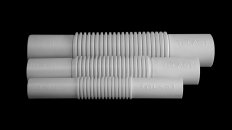 ZŁĄCZKA KOMPENSACYJNA PVC KARBOWANA ZCL-32 BIAŁA /50SZT/ - TTPLAST - 10635