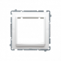ADAPTER NA OSPRZĘT 45X45 MM MOCOWANIE NA WKRĘTY I ŁAPKI BIAŁY BASIC - KONTAKT SIMON - BMA45M/11