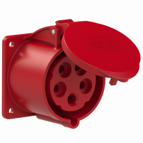 GNIAZDO TABLICOWE PROSTE TWIST  32A 400V 3P+Z+N 75x75mm  - PCE - 325-6f7