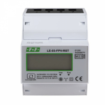 Trójfazowy licznik zużycia energii 100A, MID, dwukierunkowy z funkcją RESET - F&F - LE-03-FPV-RST