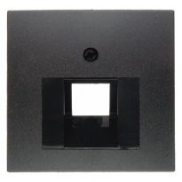 ELEMENT CENTRALNY DO GNIAZDA PRZYŁĄCZENIOWEGO UAE POJEDYNCZEGO ANTRACYT B.KWADRAT/B.3/B.7 - HAGER - 14071606