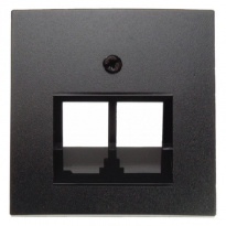 ELEMENT CENTRALNY DO GNIAZDA PRZYŁĄCZENIOWEGO UAE PODWÓJNEGO ANTRACYT B.KWADRAT/B.3/B.7 - HAGER - 14091606