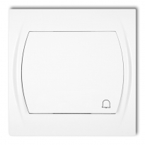 LOGO; Łącznik zwierny dzwonek podświetlany BIAŁY - KARLIK - LWP-4L