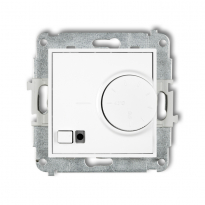 Mechanizm elektronicznego regulatora temperatury z czujnikiem podpodłogowym podtynkowy IP 20, 230V~ 50Hz; 3200W MINI biały - KARLIK - MRT-1
