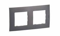 NOWE NILOE - RAMKA PODWÓJNA STALOWA (MEDIUM GREY) - LEGRAND - NP112MG