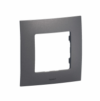 NOWE NILOE - RAMKA POJEDYNCZA STALOWA (MEDIUM GREY) - LEGRAND - NP111MG