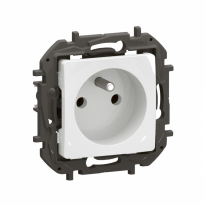 NOWE NILOE - GNIAZDO 2P+Z ZACISKI ŚRUBOWE 16 A - 250 V~ BIAŁE - LEGRAND - NP3101WH