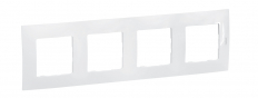 NOWE NILOE - RAMKA CZTEROKROTNA BIAŁA (WHITE) - LEGRAND - NP114WH
