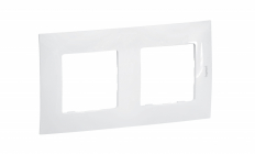 NOWE NILOE - RAMKA PODWÓJNA BIAŁA (WHITE) - LEGRAND - NP112WH