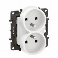 NOWE NILOE - GN. 2X2P+Z, BP DO RAMEK WIELOKROTNYCH, ZAC. ŚR 16A - 250 V~ BIAŁE - LEGRAND - NP3111WH