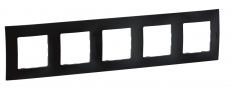 NOWE NILOE - RAMKA PIĘCIOKROTNA CZARNA (BLACK) - LEGRAND - NP115BK