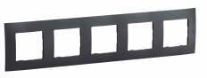 NOWE NILOE - RAMKA PIĘCIOKROTNA GRAFIT (DARK GREY) - LEGRAND - NP115GR