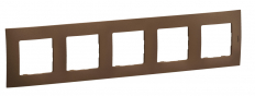 NOWE NILOE - RAMKA PIĘCIOKROTNA BRĄZOWA (DARK BRONZE) - LEGRAND - NP115DB