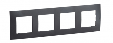 NOWE NILOE - RAMKA CZTEROKROTNA GRAFIT (DARK GREY) - LEGRAND - NP114GR