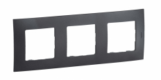 NOWE NILOE - RAMKA POTRÓJNA GRAFIT (DARK GREY) - LEGRAND - NP113GR
