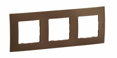 NOWE NILOE - RAMKA POTRÓJNA BRĄZOWA (DARK BRONZE) - LEGRAND - NP113DB