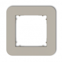 Ramka uniwersalna pojedyncza zaokrąglona z tworzywa podtynkowy IP 20 MINI taupe - KARLIK - 60MRTZ-1