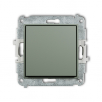 Mechanizm łącznika jednobiegunowego podtynkowy IP 20 / IP 44, 10AX 250V~ MINI szałwiowy - KARLIK - 61MWP-1