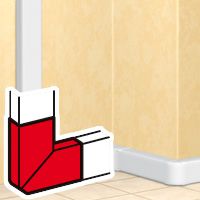 KĄT PŁASKI 65 X 220 DLP - LEGRAND - 010796
