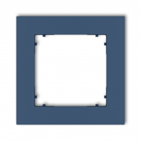 Ramka uniwersalna pojedyncza kwadratowa z tworzywa podtynkowy IP 20 MINI navy blue - KARLIK - 64MR-1