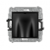 Mechanizm wypustu kablowego podtynkowy IP 20 MINI czarny mat - KARLIK - 12MWPK
