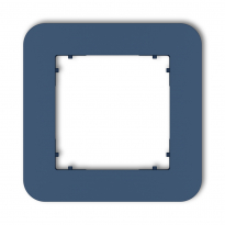 Ramka uniwersalna pojedyncza zaokrąglona z tworzywa podtynkowy IP 20 MINI navy blue - KARLIK - 64MRTZ-1