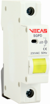 Lampka sygnalizacyjna 1 LED żółta 230V AC 1P - KKLN - VCS-SGPD-1L-Y-1P