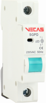 Lampka sygnalizacyjna 1 LED zielona 230V AC 1P - KKLN - VCS-SGPD-1L-G-1P
