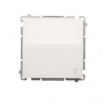 ŁĄCZNIK ZWIERNY ŚWIATŁO 10AX 250V BIAŁY BASIC - KONTAKT SIMON - BMS1.01/11