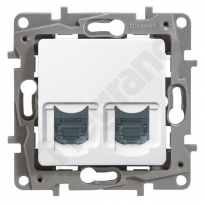 GNIAZDO 2XRJ45 KAT. 6 STP BIAŁE NILOE - LEGRAND - 664776