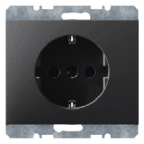 GNIAZDO SCHUKO ANTRACYT MAT LAKIEROWANY K.1 - HAGER - 47157006