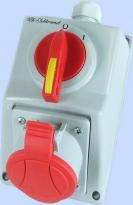 ZESTAW INSTALACYJNY 32A 3P+N+Z IP54 WYŁĄCZNIK 0-1 C32-18N - ELEKTROMET DZIERŻONIÓW - 974005