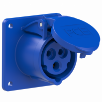 GNIAZDO TABLICOWE PROSTE TWIST  16A 230V 2P+Z 75x75mm  - PCE - 313-6f7