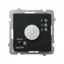 ELEKTRONICZNY CZUJNIK RUCHU BEZ RAMKI CZARNY METALIK SONATA - OSPEL - ŁP-16R/m/33
