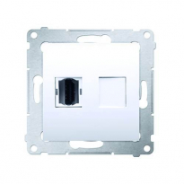 GNIAZDO HDMI ANTRACYT SIMON 54 - KONTAKT SIMON - DGHDMI.01/48