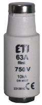 WKŁADKA TOPIKOWA SZYBKA DIII GF 35A 690V~ (BIWTS) - ETI - 002313107