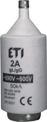 WKŁADKA TOPIKOWA ZWŁOCZNA DIII GG 35A 690V~ (BIWTZ) - ETI - 002313407