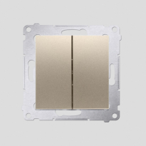 Łącznik świecznikowy (moduł) 16AX, 250V~, zaciski śrubowe; złoty mat - KONTAKT SIMON - DW5A.01/44