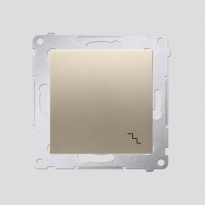 Łącznik schodowy (moduł) 16AX, 250V~, zaciski śrubowe; złoty mat - KONTAKT SIMON - DW6A.01/44