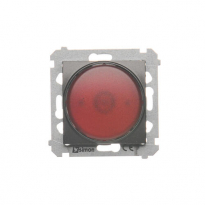Sygnalizator świetlny LED – światło czerwone (moduł) 230V~; antracyt - KONTAKT SIMON - DSS2.01/48