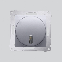 Dzwonek elektroniczny (moduł) 8–12 V~; srebrny mat - KONTAKT SIMON - DDT1.01/43