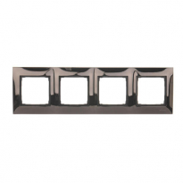 Ramka 4-krotna PREMIUM IP20 / IP44; ciemna stal - KONTAKT SIMON - DR4/67