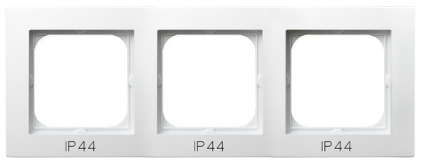 RAMKA POTRÓJNA DO ŁĄCZNIKÓW IP44 BIAŁY AS - OSPEL - RH-3G/00